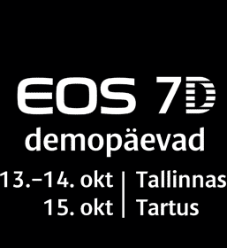 Demopäevad 13.-14. okt Tallinnas ja 15. okt Tartus