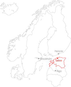 Map of Estonia