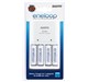 Sanyo Eneloop  laadija + 4 AA 1900 mAh akut