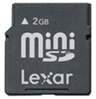 2GB miniSD Lexar