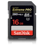 SanDisk 16GB SDHC Extreme Pro 280MB/s 1867X UHS2