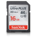SanDisk 16GB SDHC Ultra PLUS 40MB/s 267X Class10