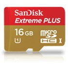 SanDisk 16GB microSDHC Extreme PLUS+SD Adapter+RPD