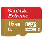 SanDisk 16GB microSDHC Extreme+SD Adapter+RPD