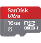 SanDisk 16GB microSDHC Ultra+SDadap. 80MB/s 533X