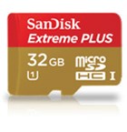 SanDisk 32GB microSDHC Extreme PLUS+SD Adapter+RPD