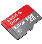 SanDisk 64GB microSDXC Ultra+SD adap. 80MB/s 533X