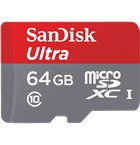 SanDisk 64GB microSDXC Ultra+SDadap. 80MB/s 533X