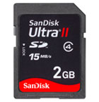 2GB SDHC Ultra 15MB/s SanDisk