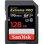 Sandisk 128GB SDXC Extreme PRO 170SaMB/s U3 V30 4K