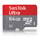 SanDisk 64GB microSDXC Ultra + SD Adapter